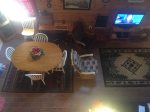 Holly Hill Ocoee River area cabin rental- dining room aerial view
